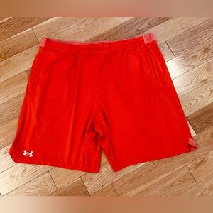 Under Armour mens orange shorts size 3XL